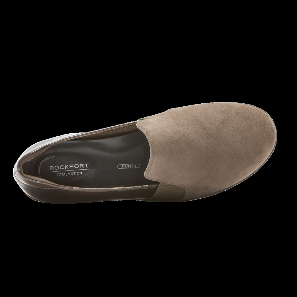 Rockport Slip-Ons Dame Olivengrønne - Truflex Chenole - IVFD30297